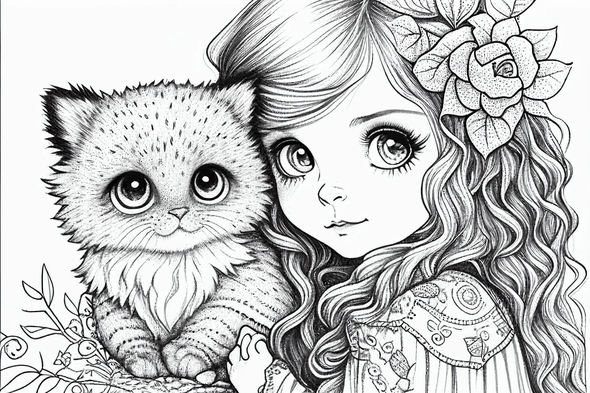 Printable Girl Coloring Pages