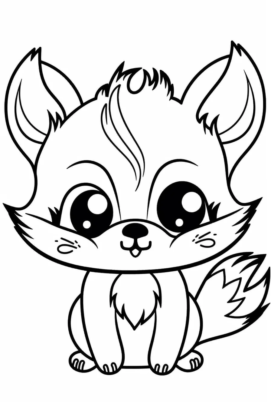 Anime Animals Coloring Pages Clip Art Library