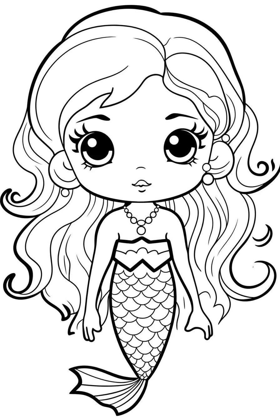 Magical Mermaid Coloring Pages For Kids Dive Into The Ocean