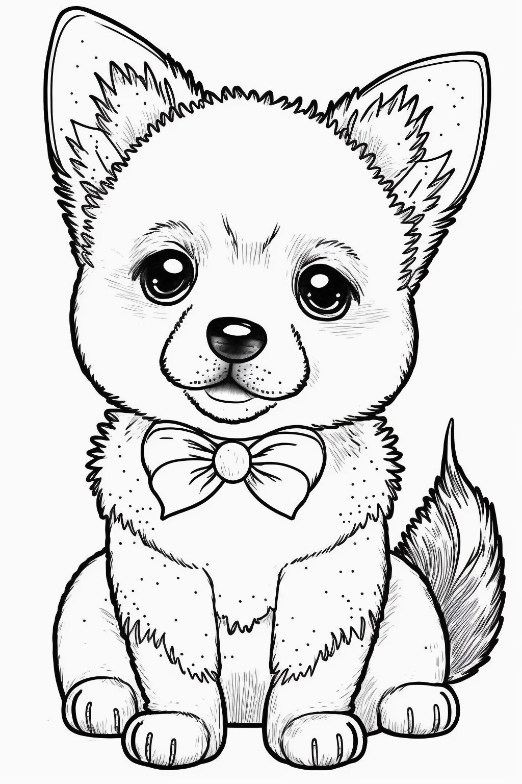 Cute wolf pup coloring pages