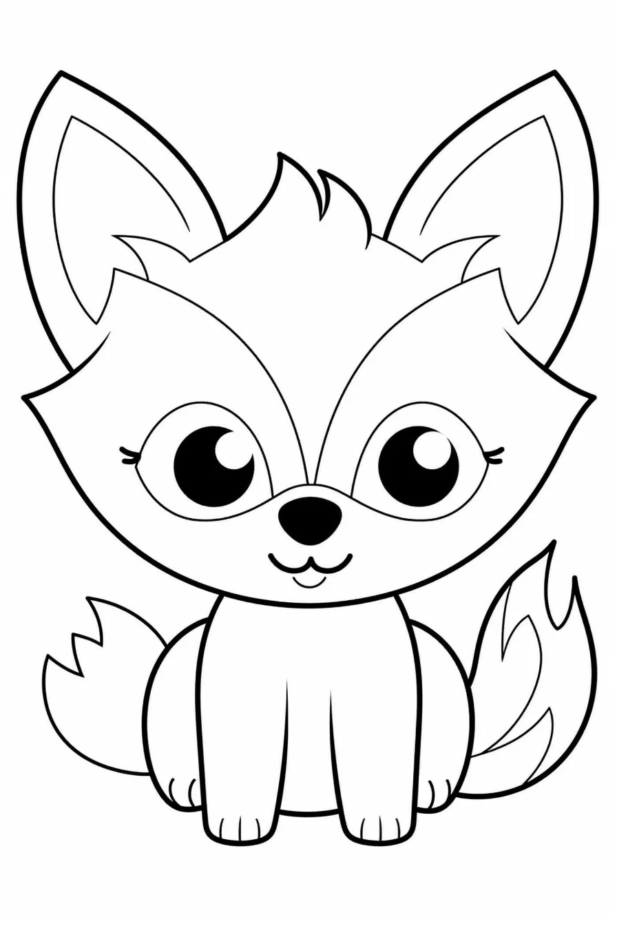 Easy Animal Coloring Page