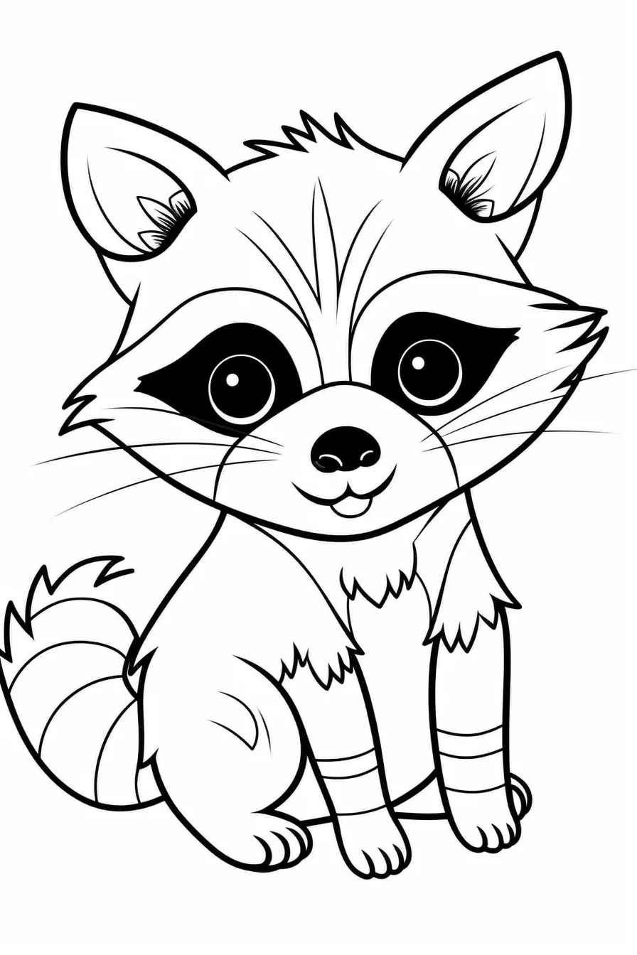 Easy Baby Animal Coloring Pages