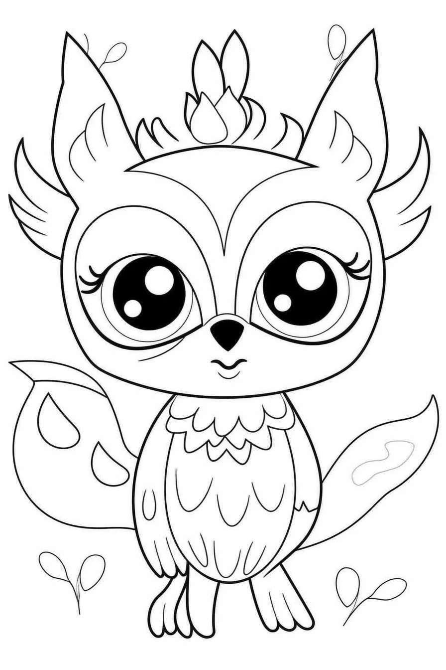 Easy Printable Animal Coloring Pages