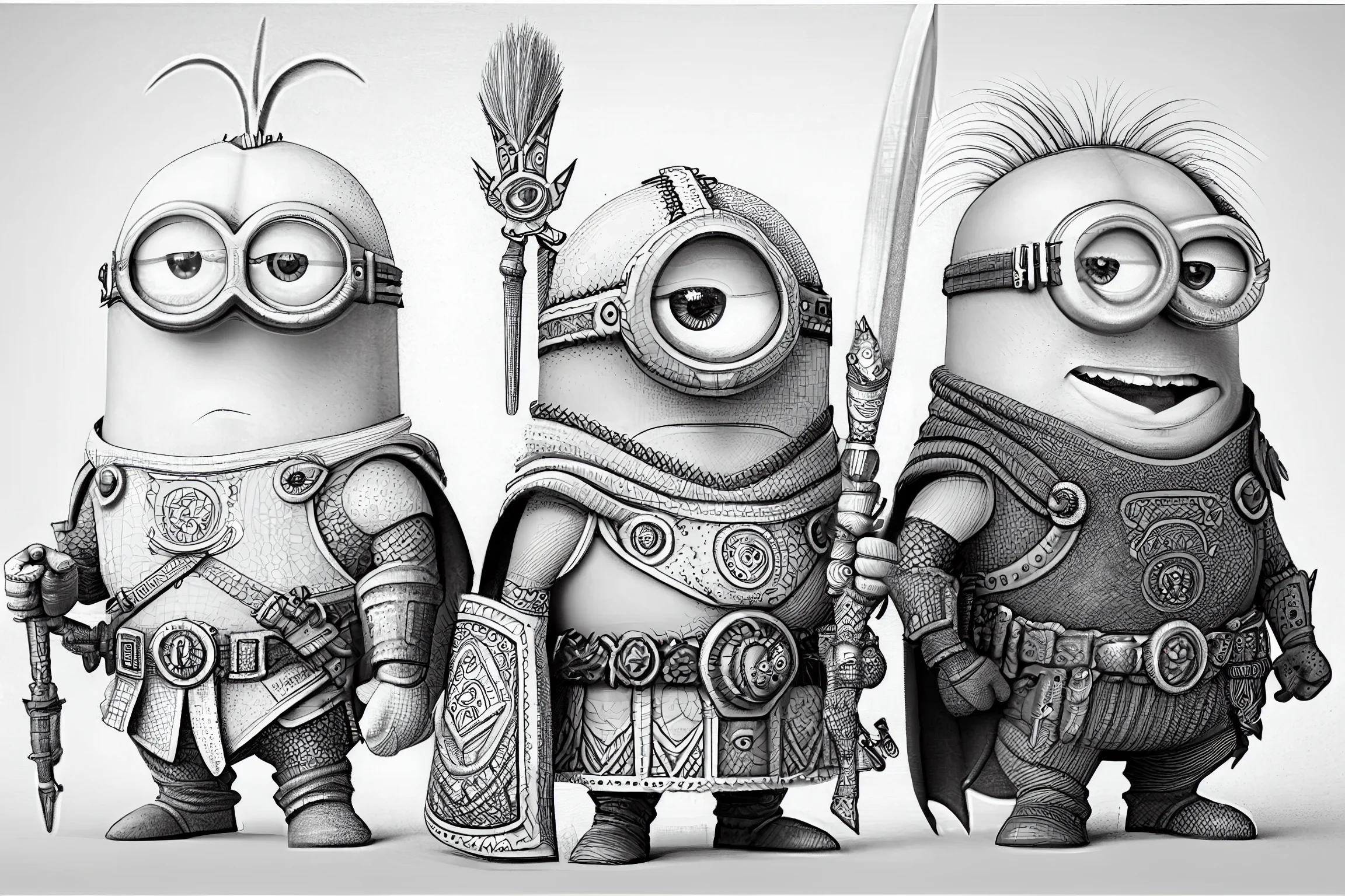 simple minion coloring pages for preschoolers