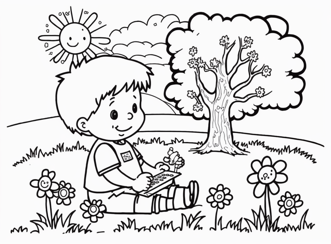 10 Free Printable Easy Coloring Pages for Kids 2024 - Do It Before Me