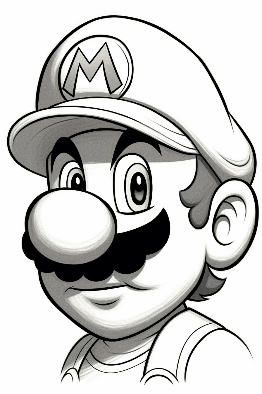 Mario Coloring Pages for Kids