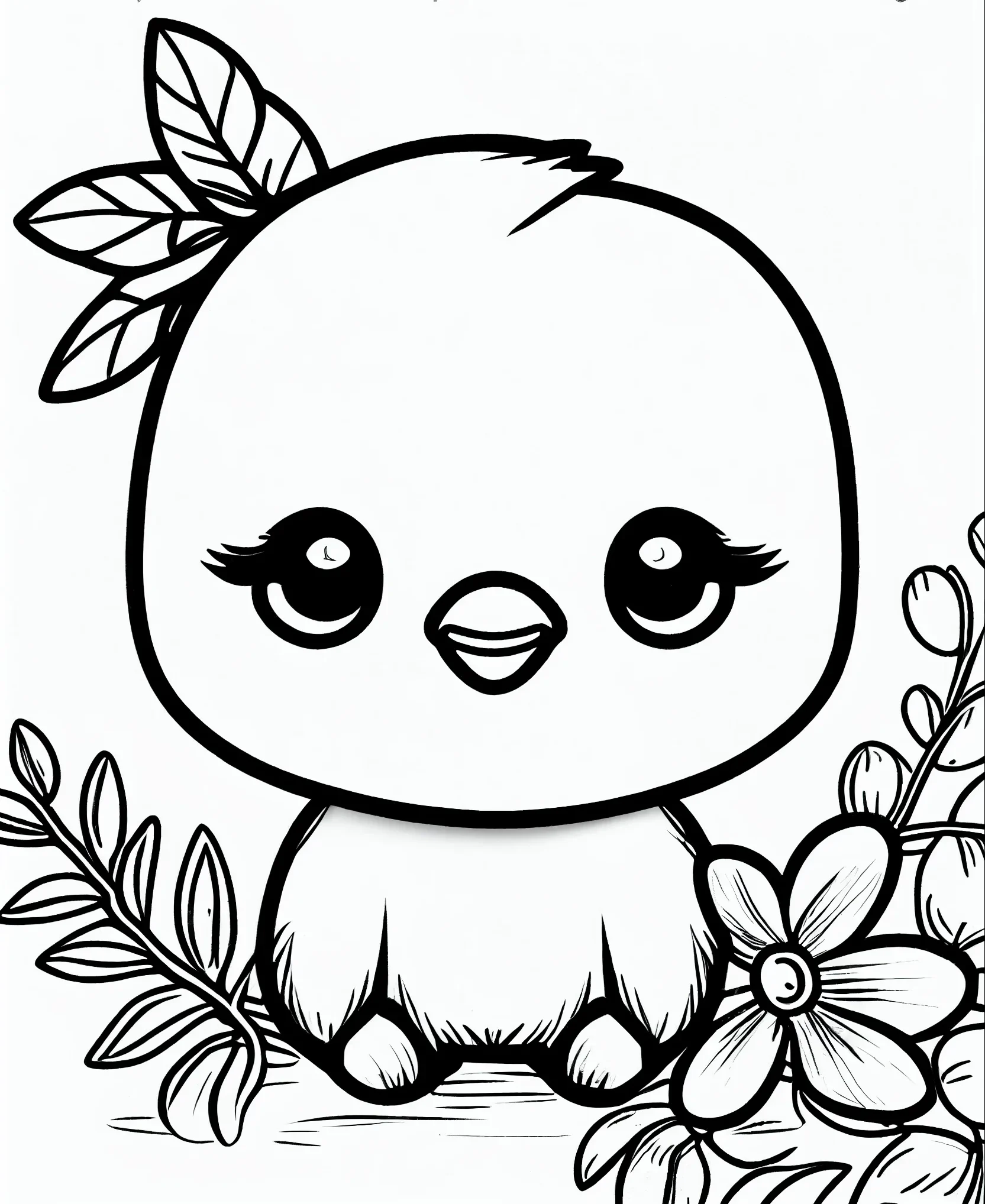 Printable easy cute coloring pages