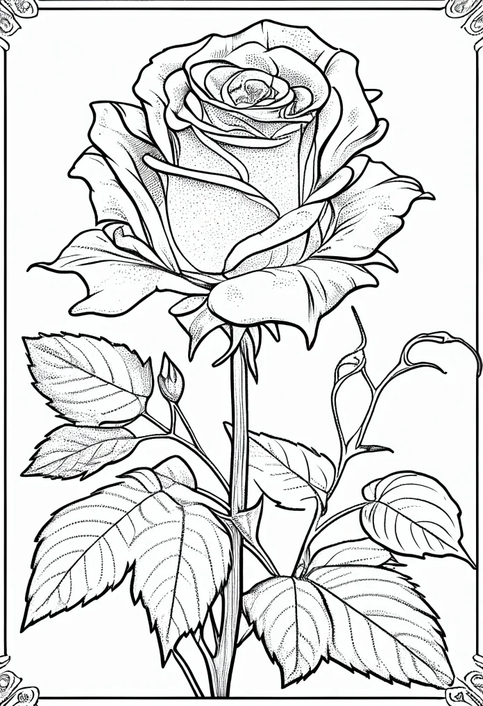 Rose drawing realistic easy