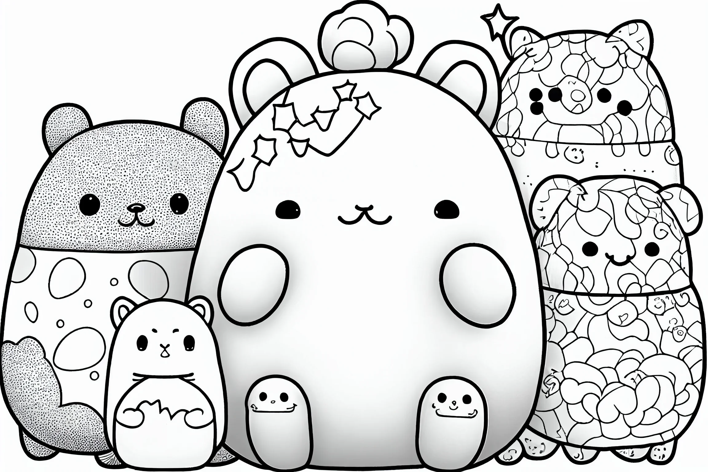 Squishmallow Coloring Page Printable Squishmallow Coloring