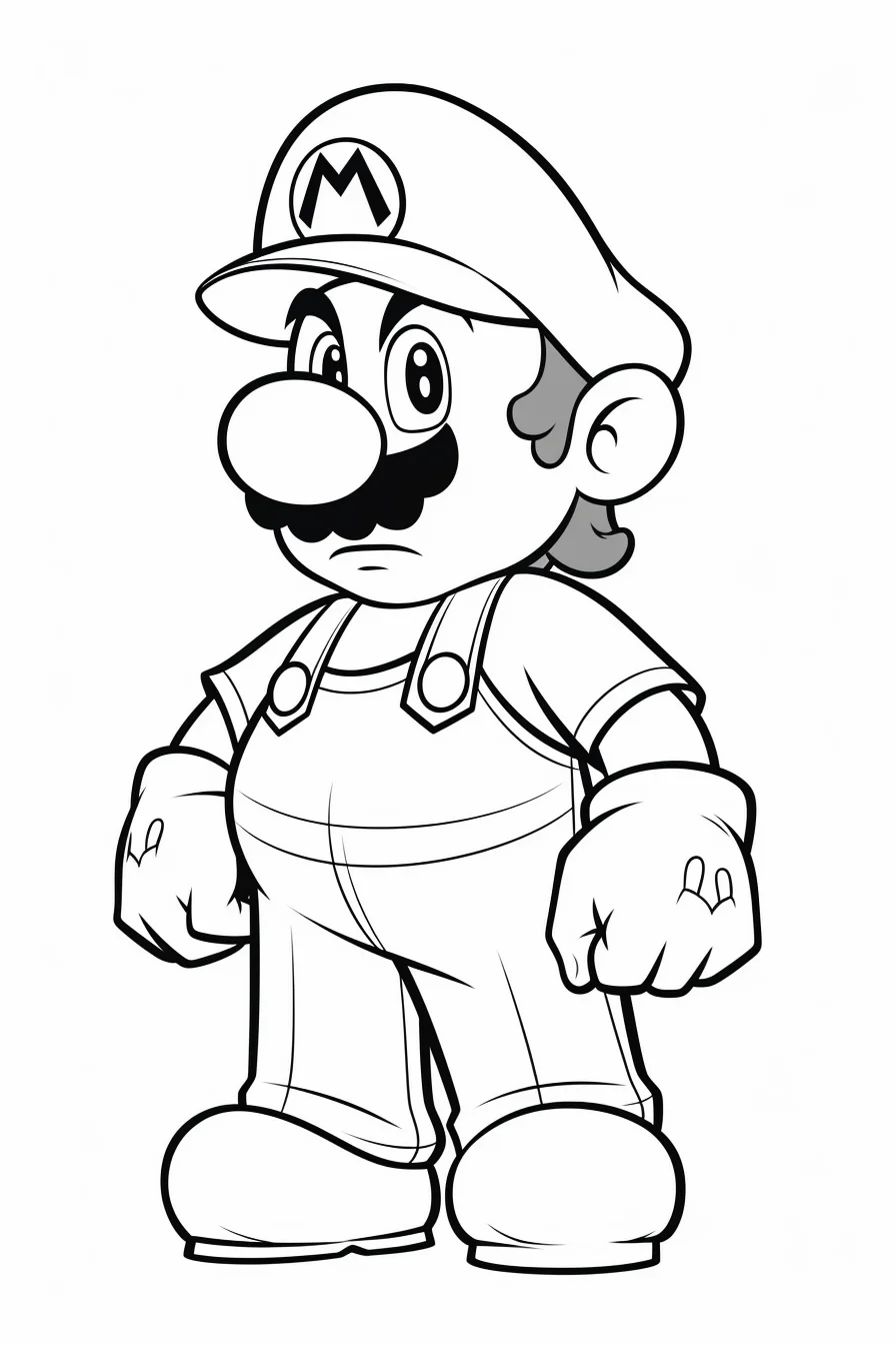 Super Mario Coloring Pages Bowser