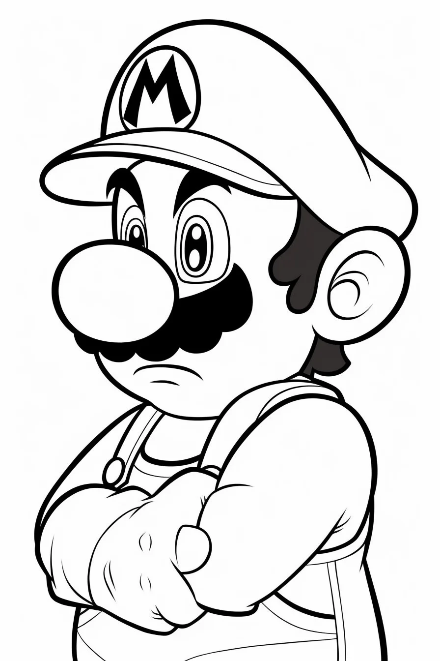 Super Mario Coloring Pages Printable