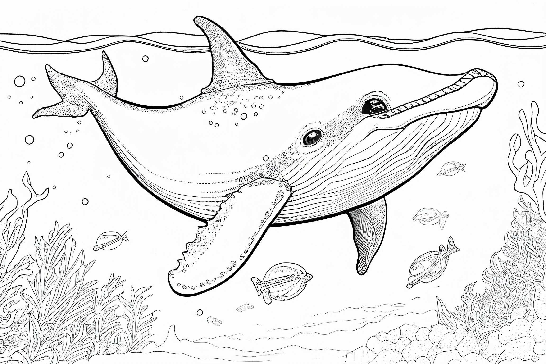 cute sea animal coloring pages