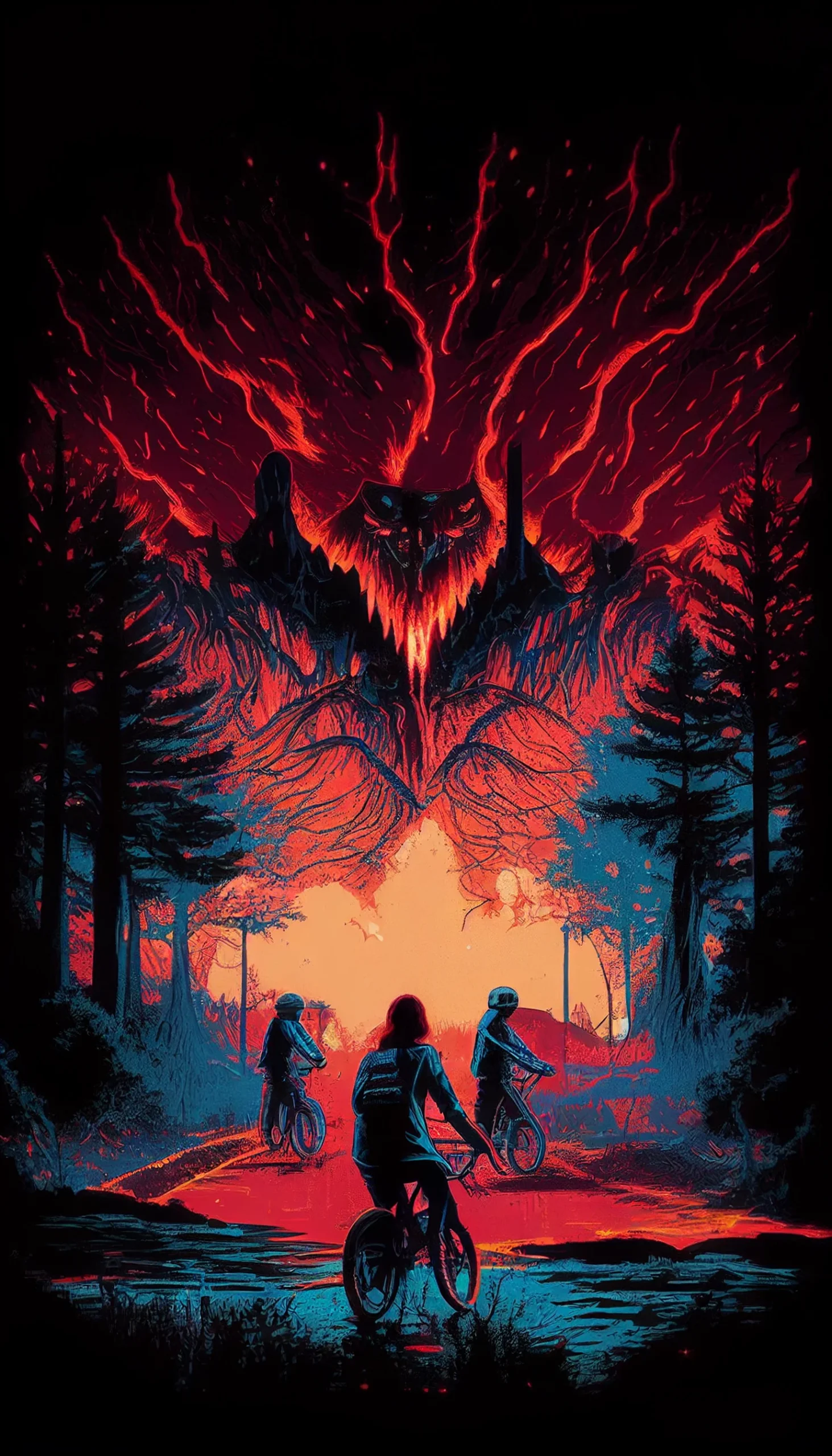 free stranger things wallpaper