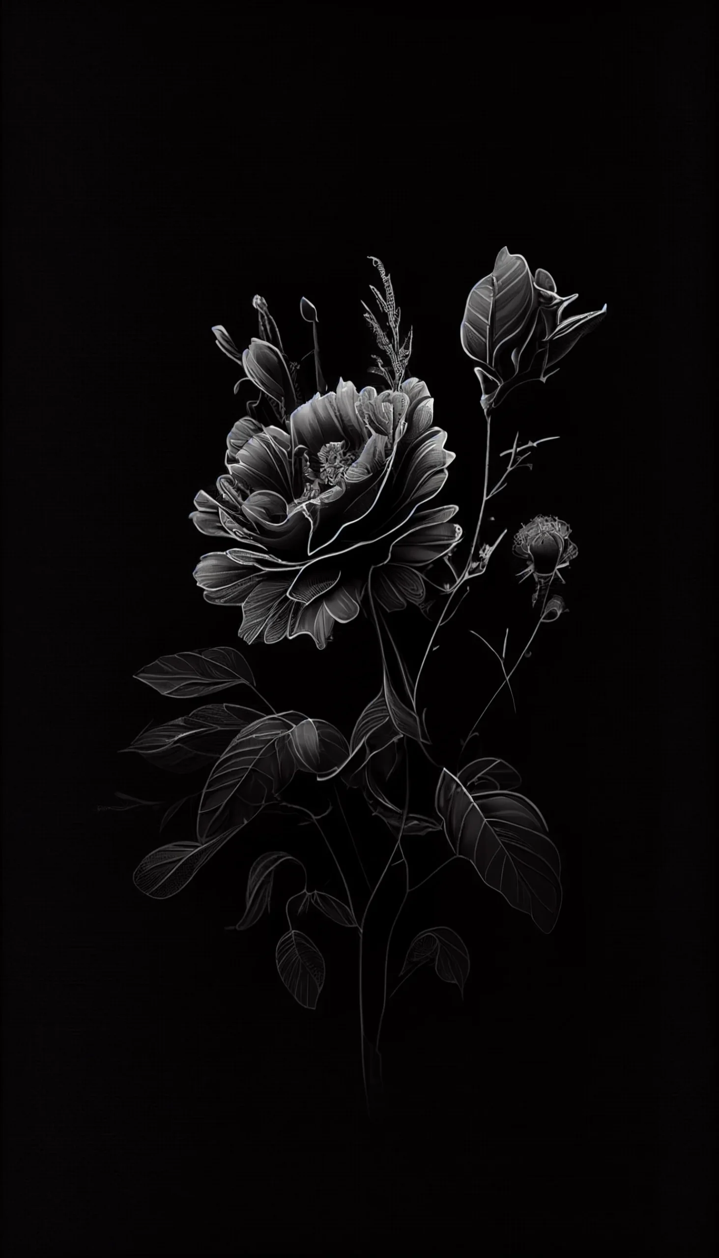 iPhone black aesthetic wallpaper for girls
