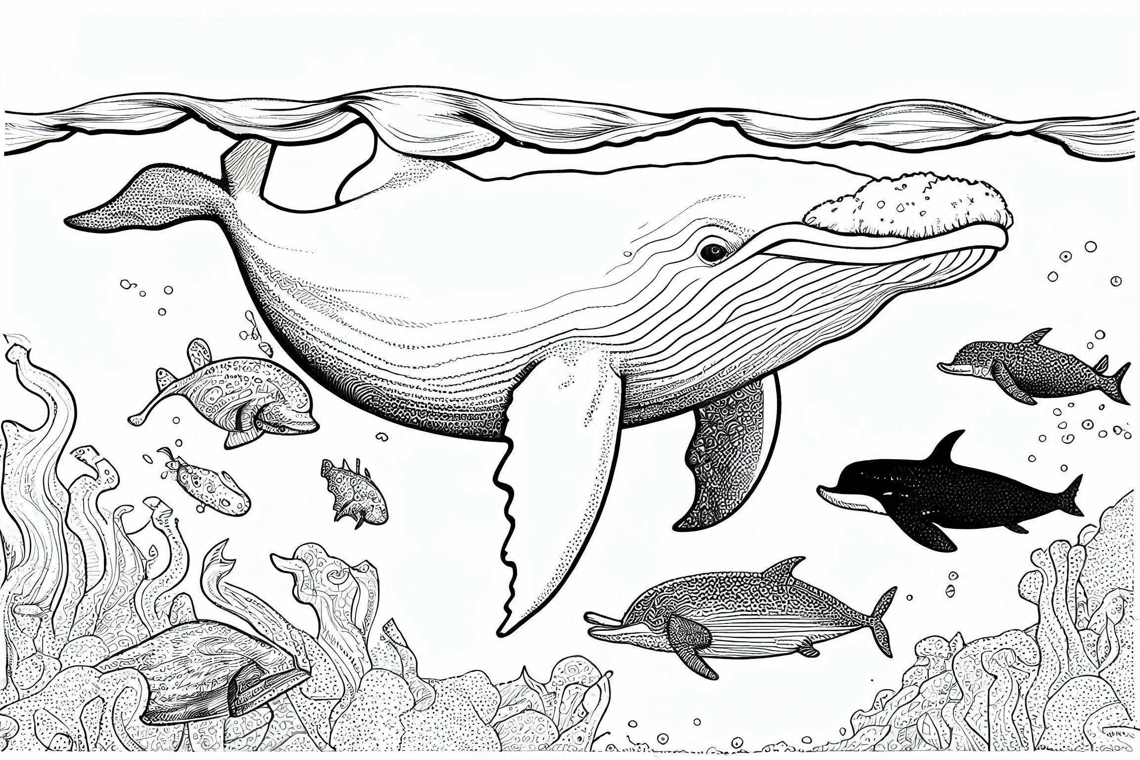 ocean animal coloring pages