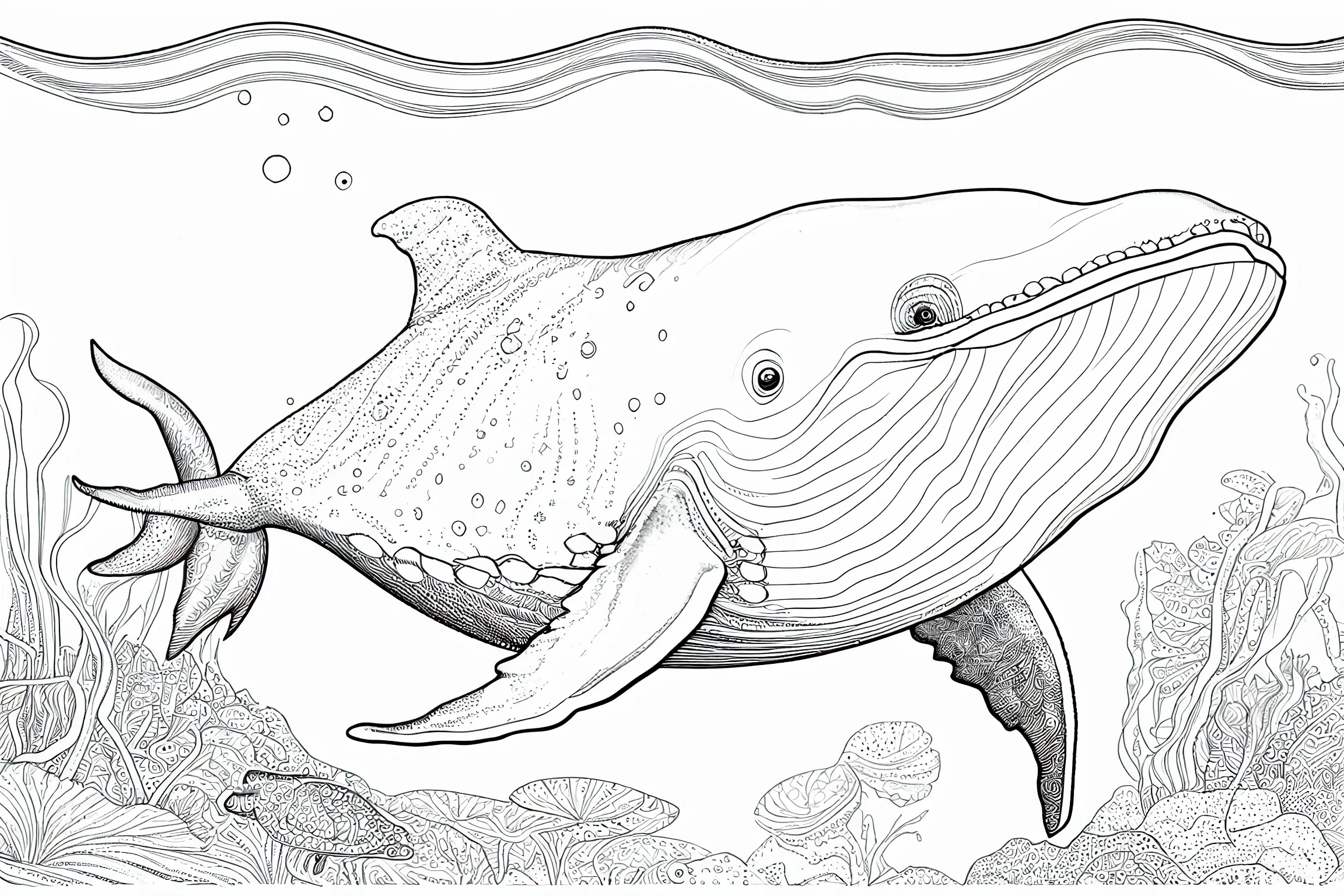 realistic sea animal coloring pages