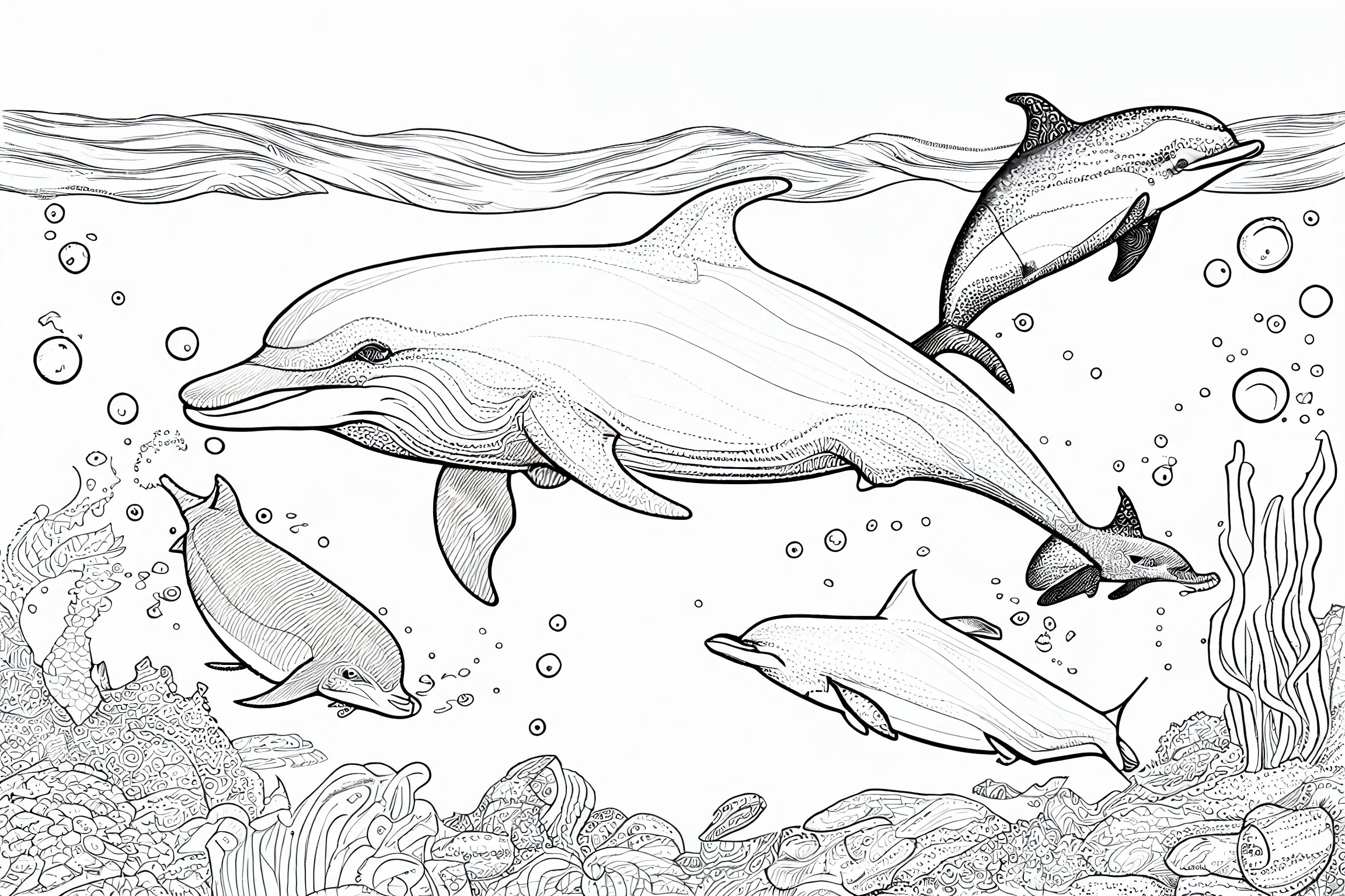 sea animal coloring pages free