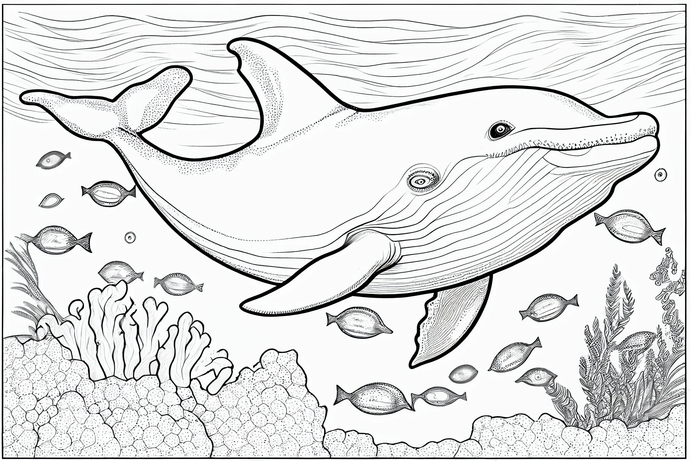 sea animals coloring pages printable