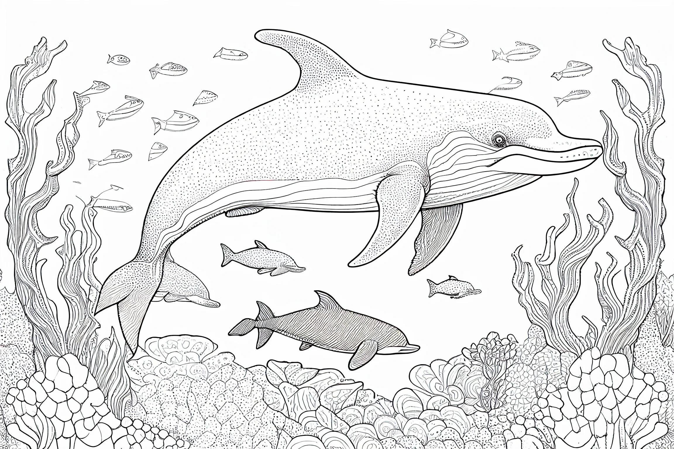 sea creatures coloring pages for adults
