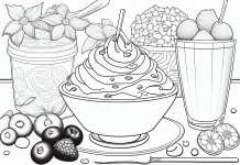 summer food coloring pages