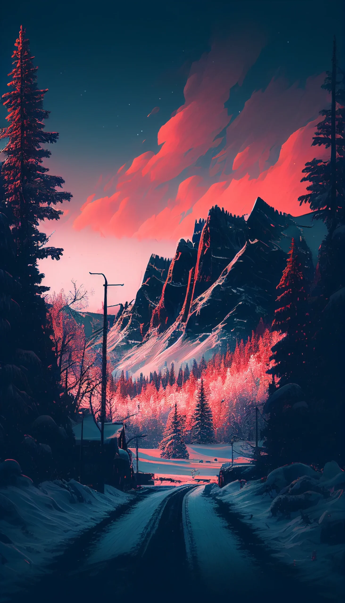 winter aesthetic wallpaper collage