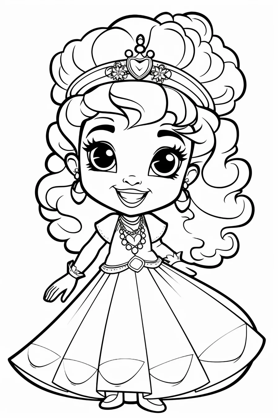 African American Black Princess Coloring Pages Printable