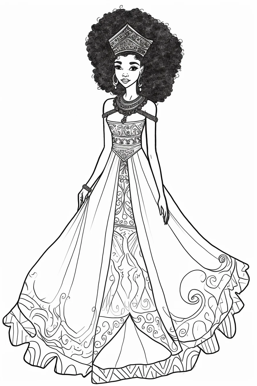 African coloring pages