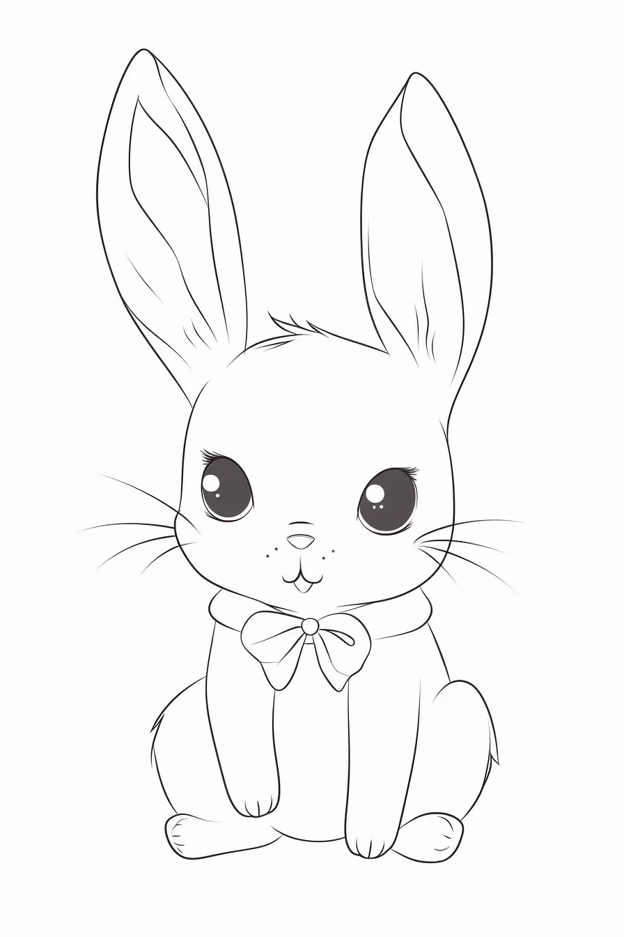Baby Bunny Bunny Coloring Pages