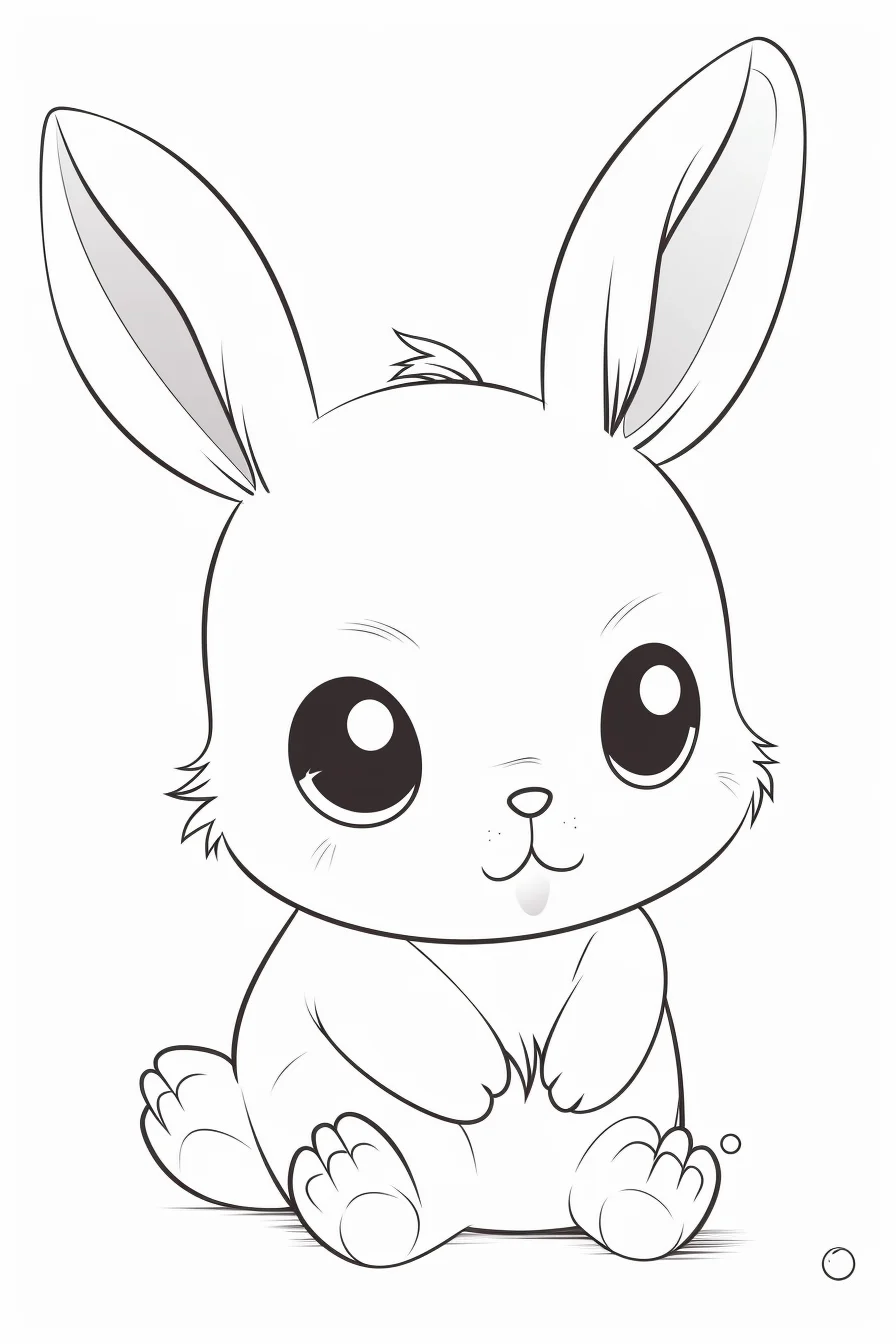 Baby Bunny Coloring Pages