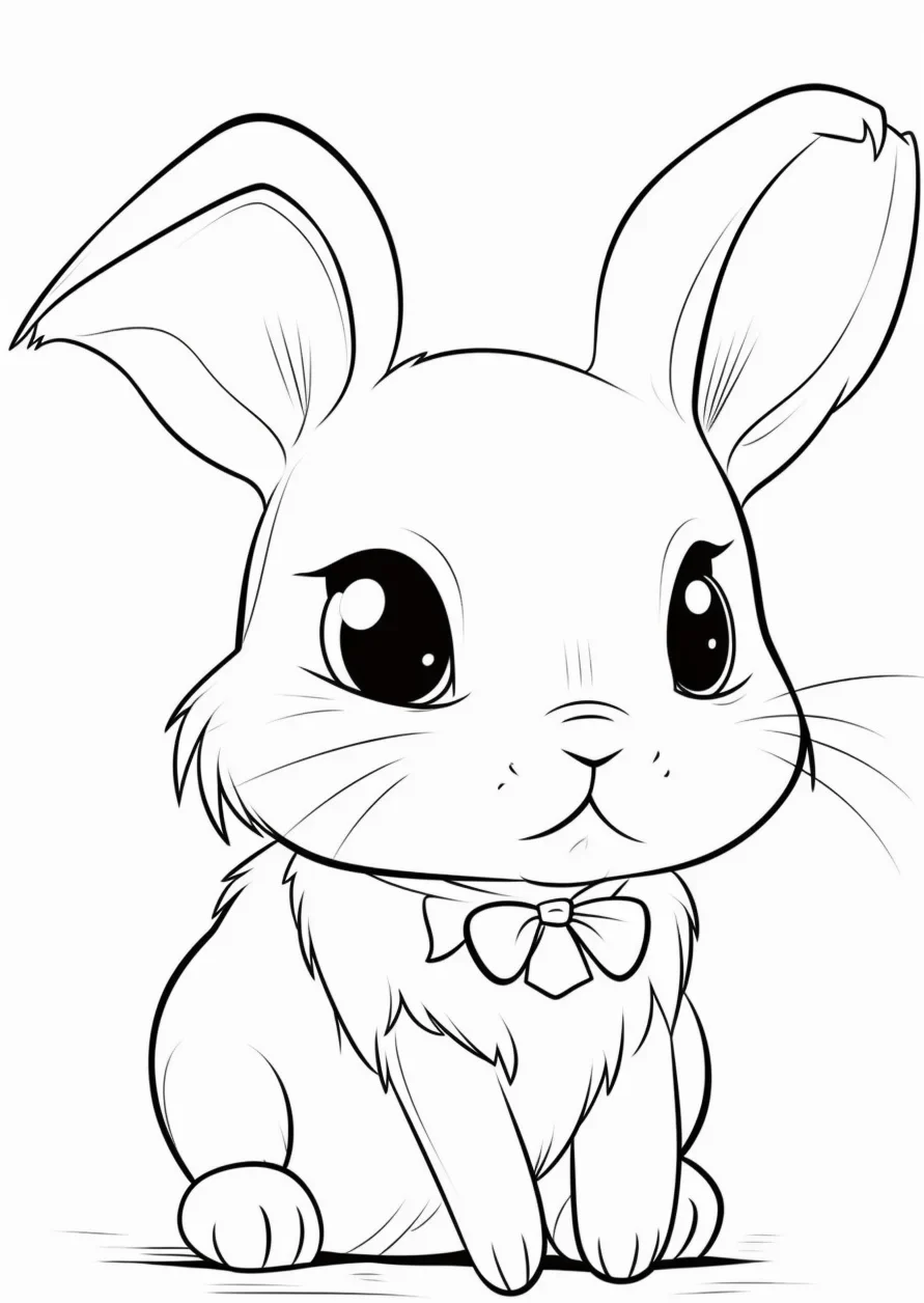 10 Adorable Rabbit Coloring Pages for Kids