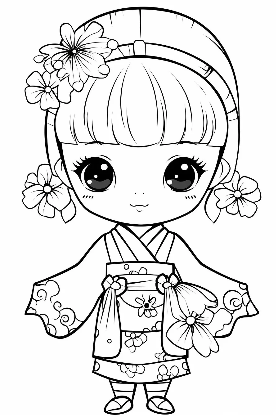 Baby doll coloring pages