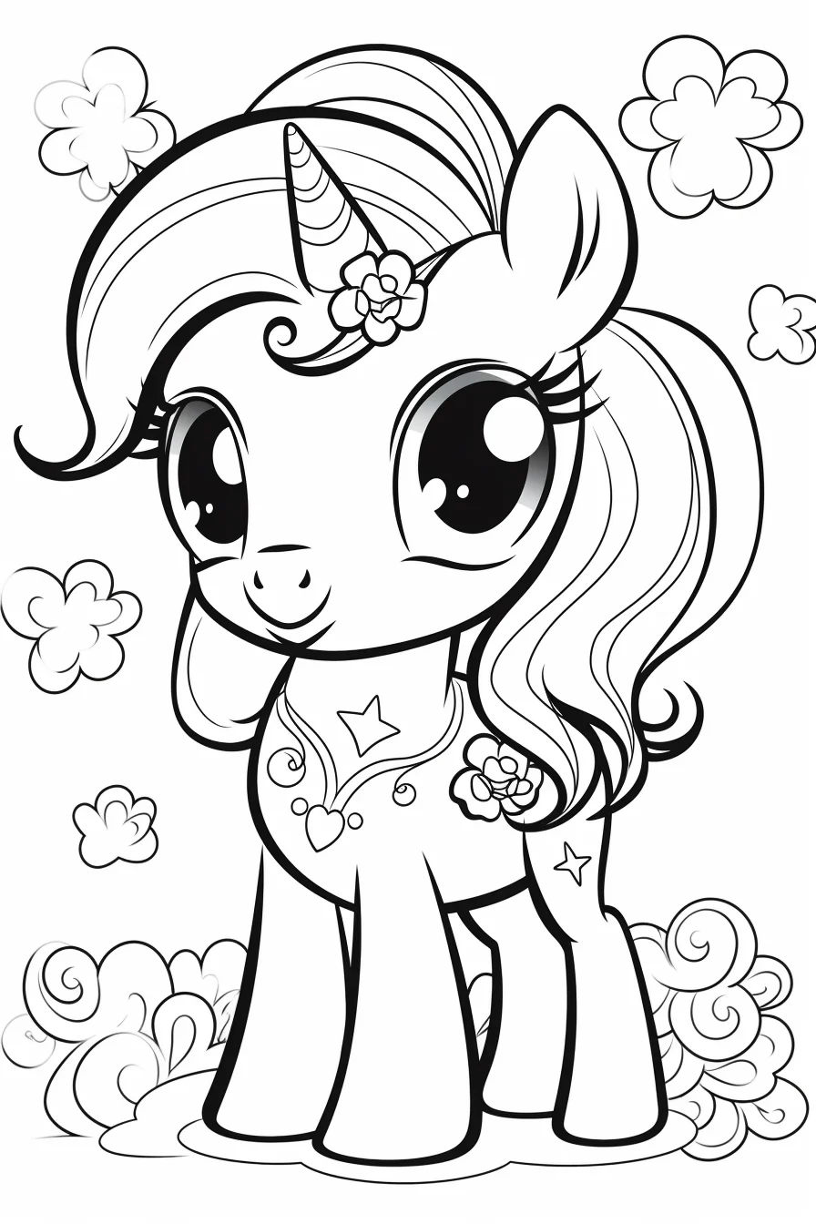 Baby my little pony coloring pages printable