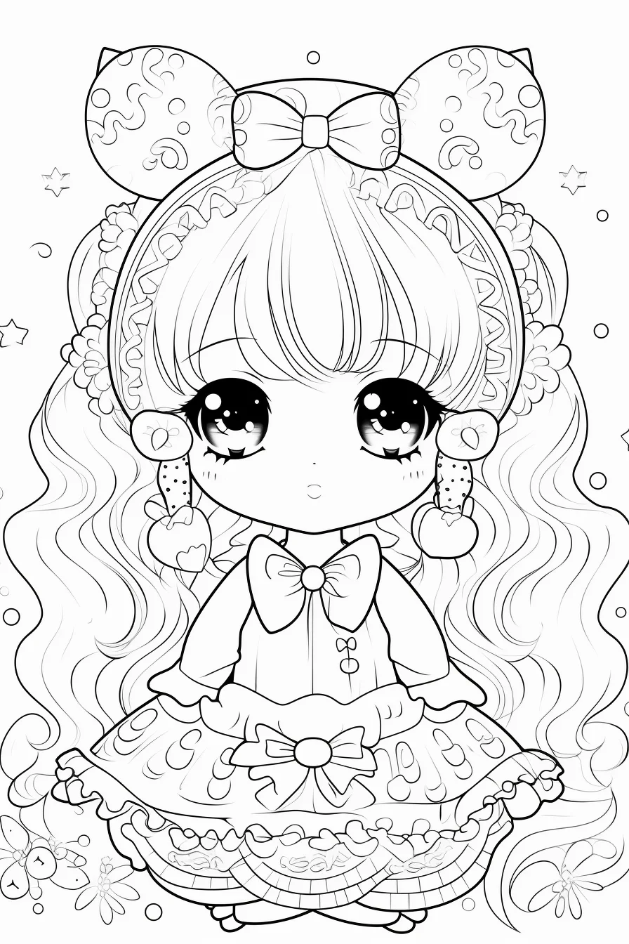 Beautiful girl coloring pages