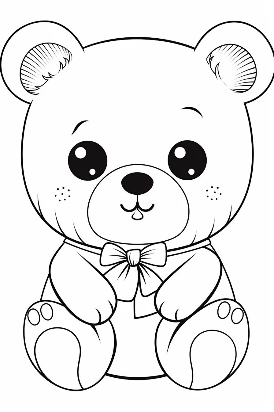 Colouring Bear Pictures Teddy Bear Coloring Pages Free Printable