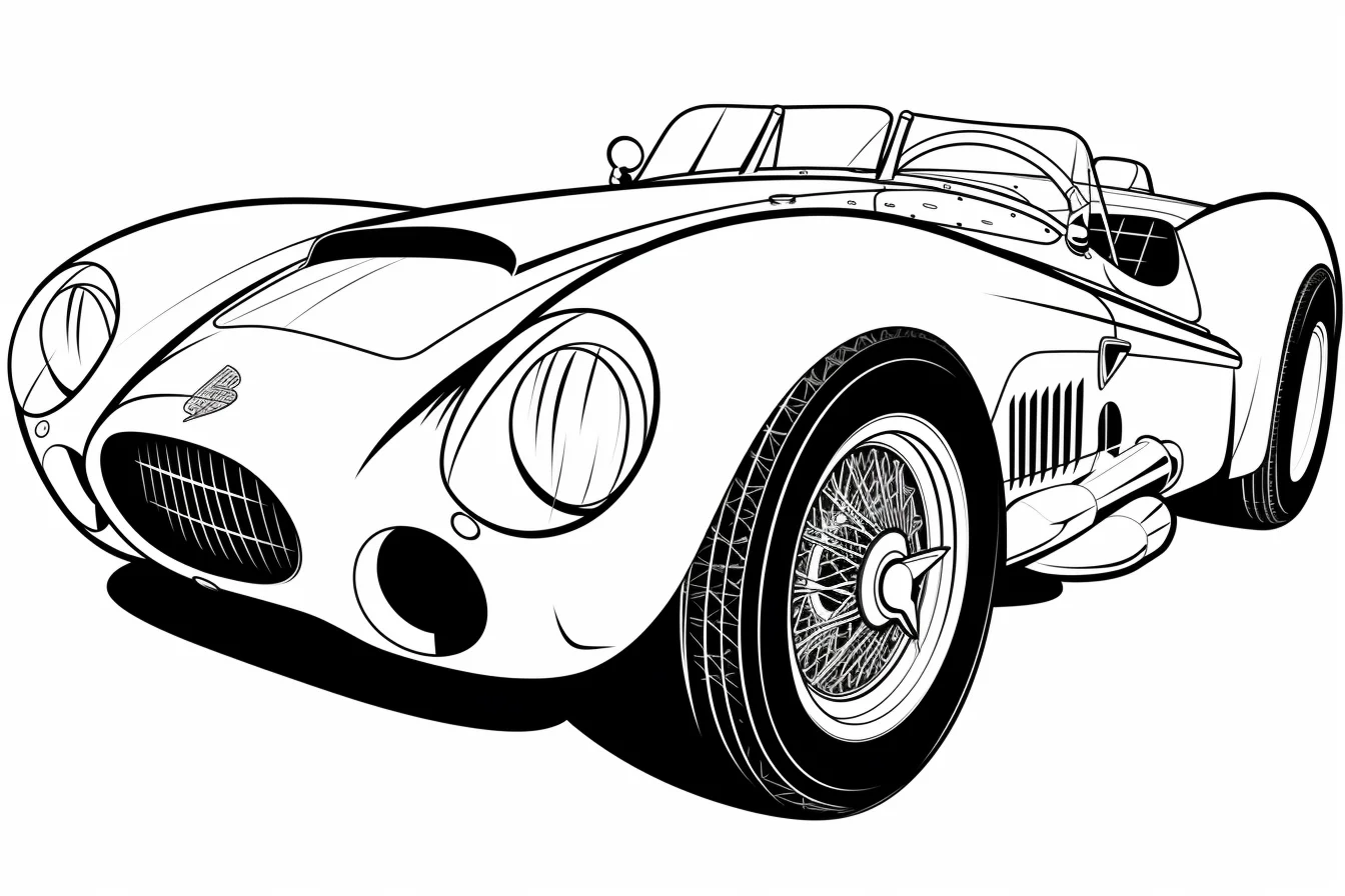 Car coloring pages for kids
