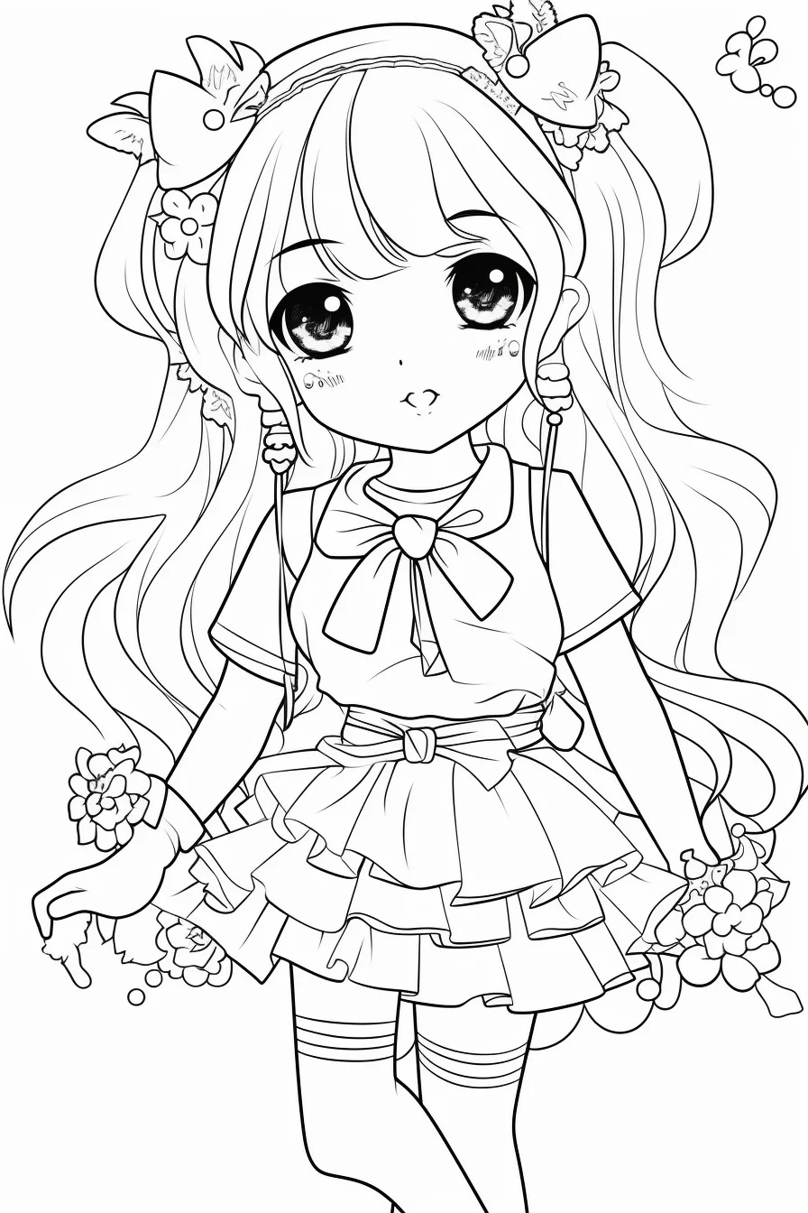 Coloring pages for girls easy