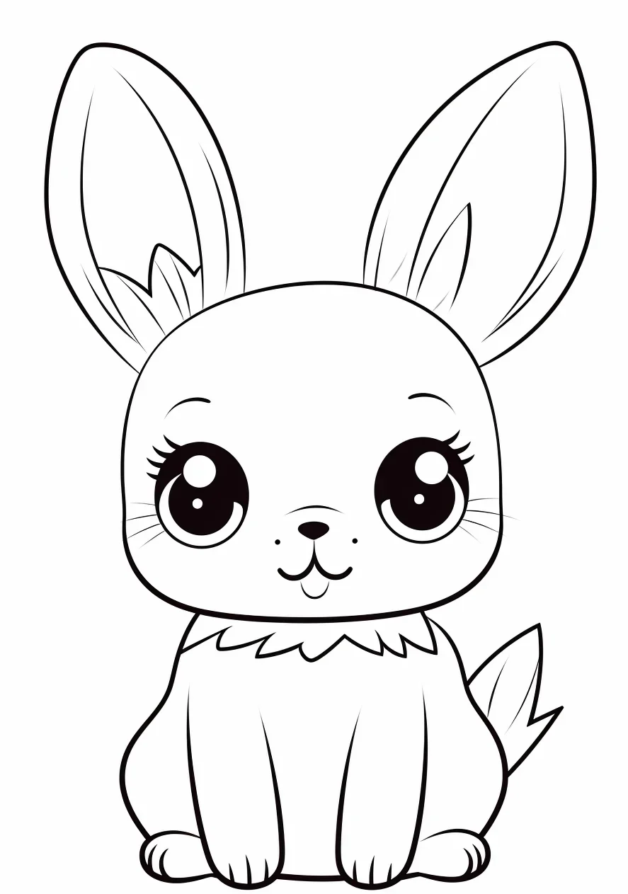 Cute Baby Bunny Coloring Pages