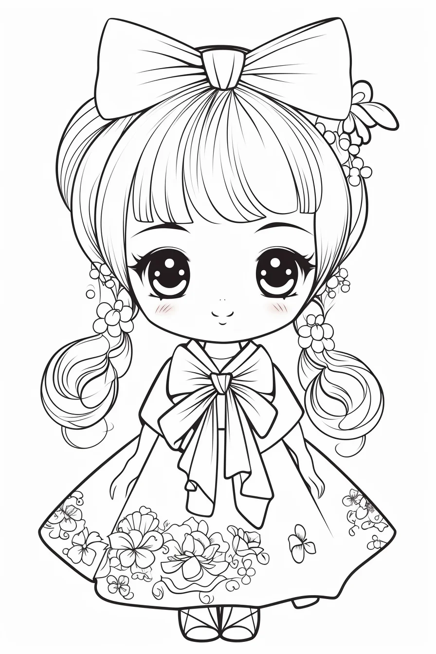 Cute Baby princess coloring pages free printable