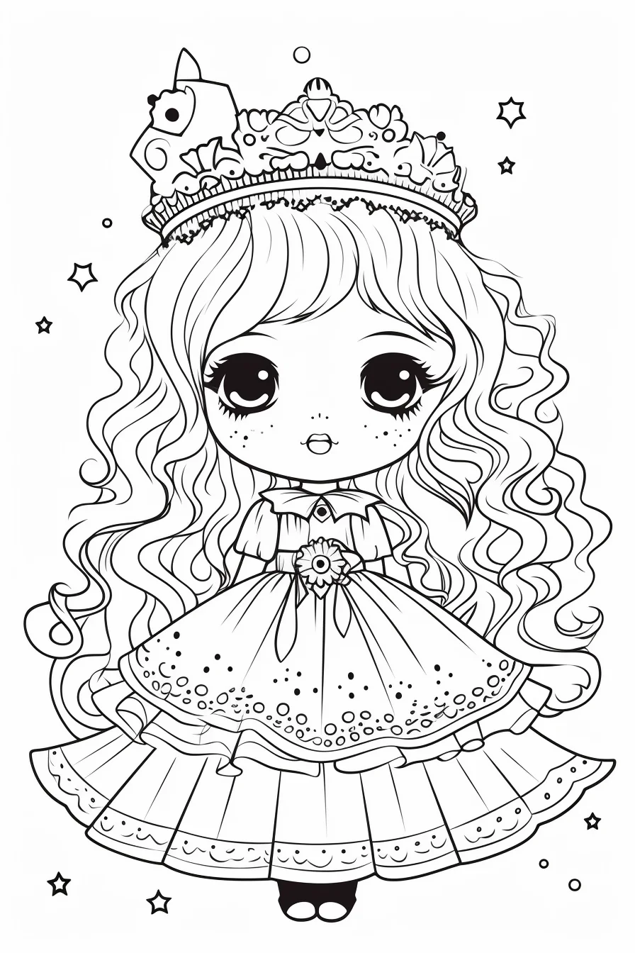 Cute Baby princess coloring pages
