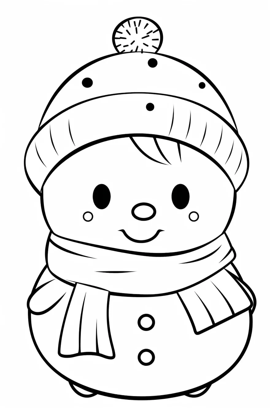 Cute Christmas Coloring Pages