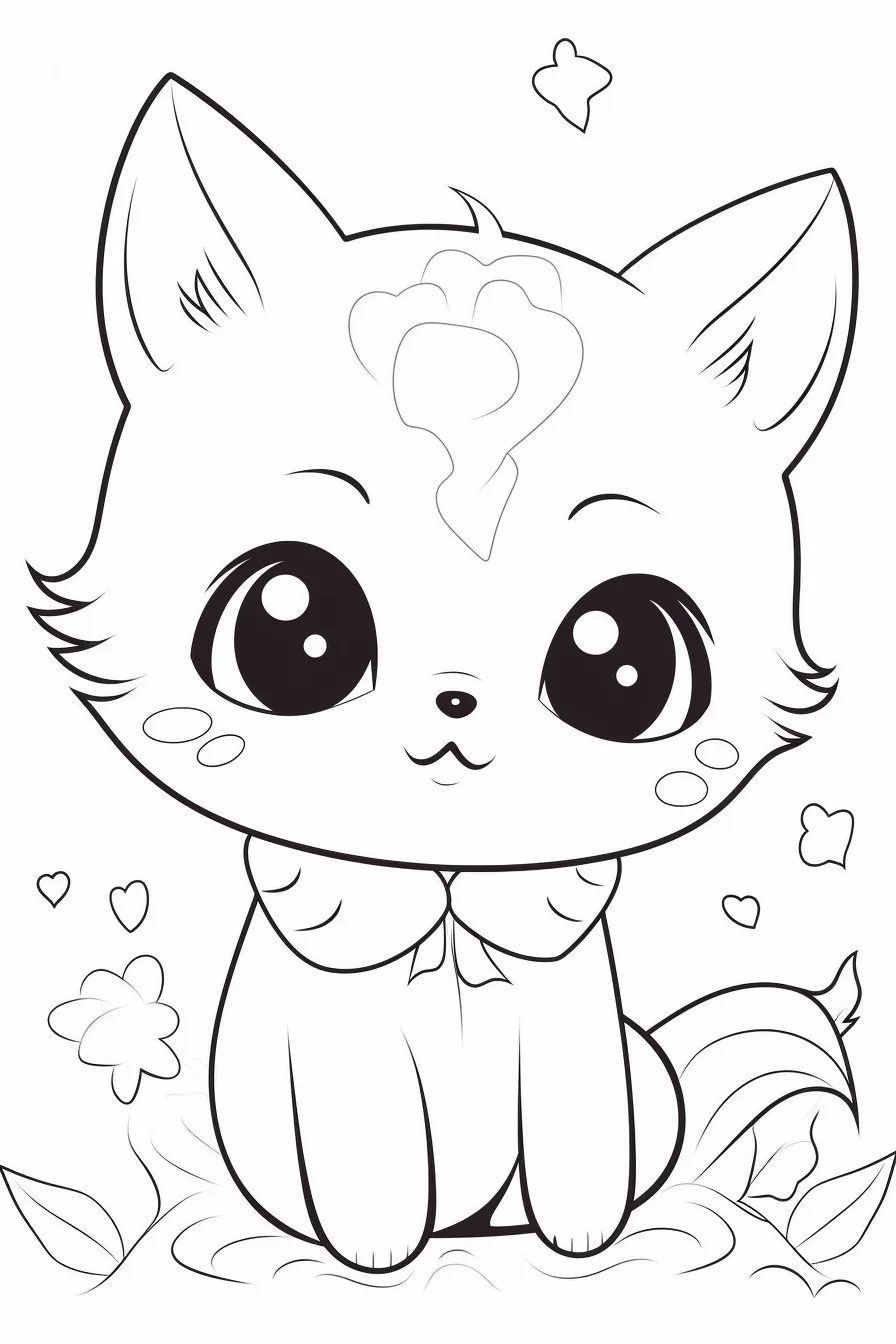 Cute Easy Kawaii Coloring Pages For Creative Kids Free Printable