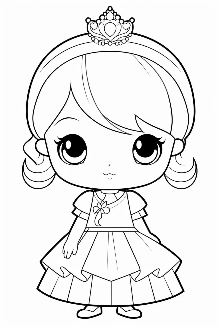 Cute baby disney princess coloring pages for kids