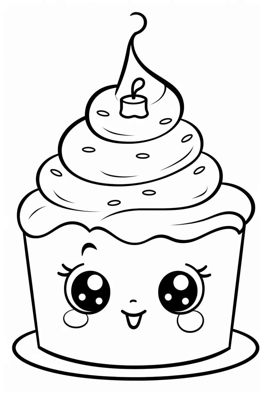 Cute happy birthday coloring pages for kids