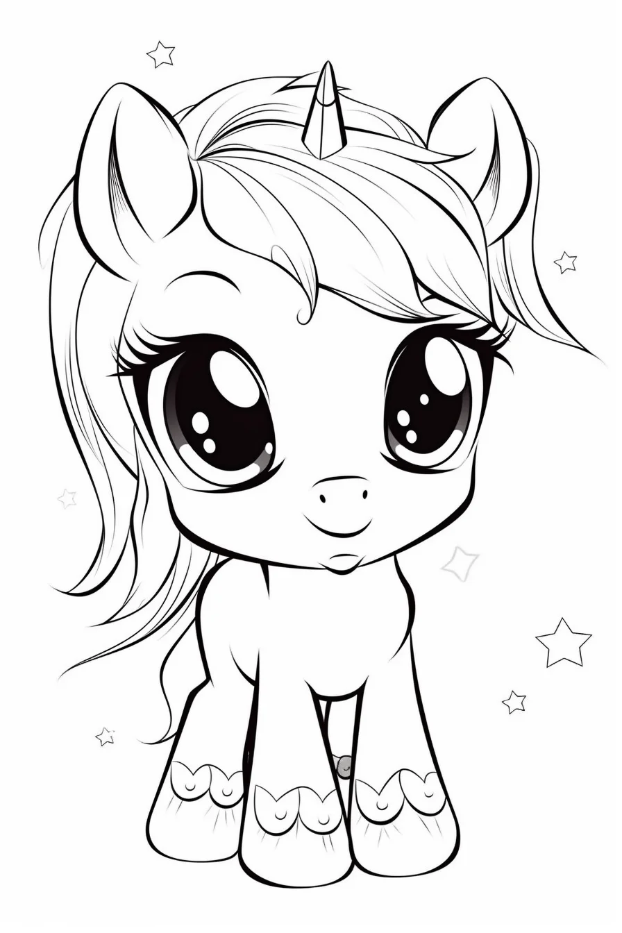 Cute horse coloring pages printable