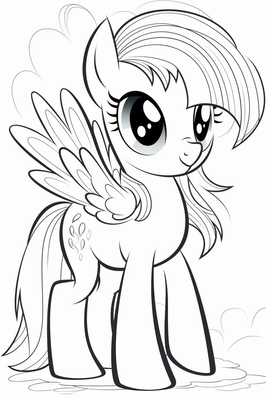 Cute my little pony coloring pages