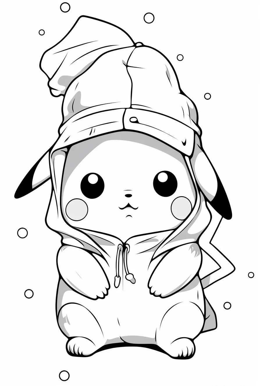 Cute pikachu coloring pages pokemon