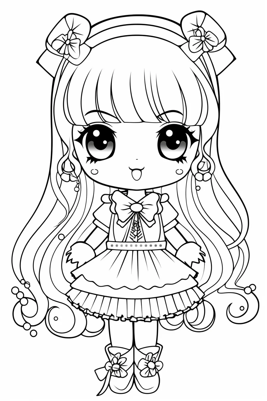Doll coloring pages black and white printable dress up paper dolls