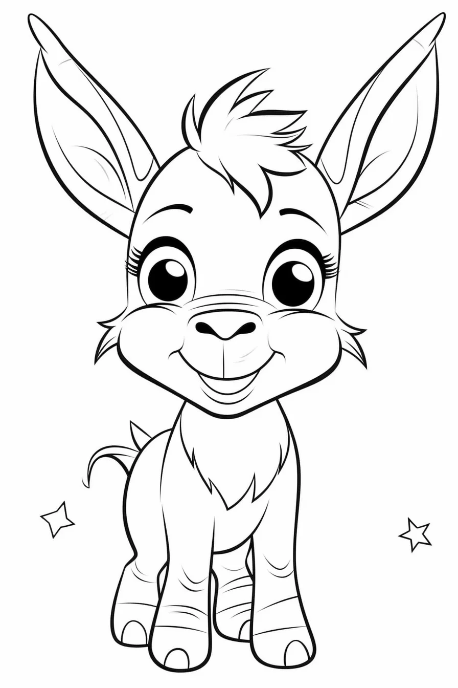 Donkey Coloring Pages Free Printable