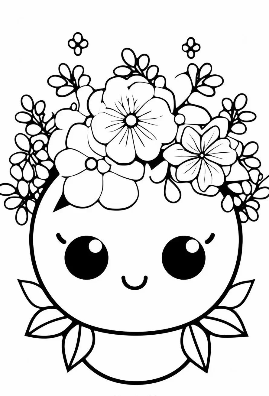 Easy spring coloring pages