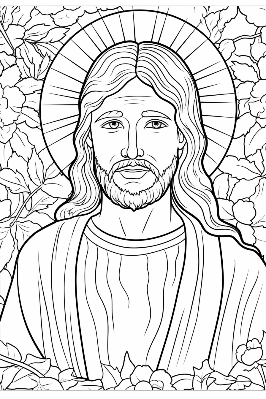 Free printable jesus coloring pages PDF
